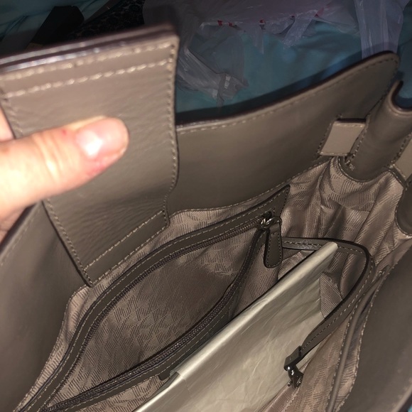 SOLD- Michael Kors Large Hamilton Saffiano TwoTone Tote - Picture 6 of 7